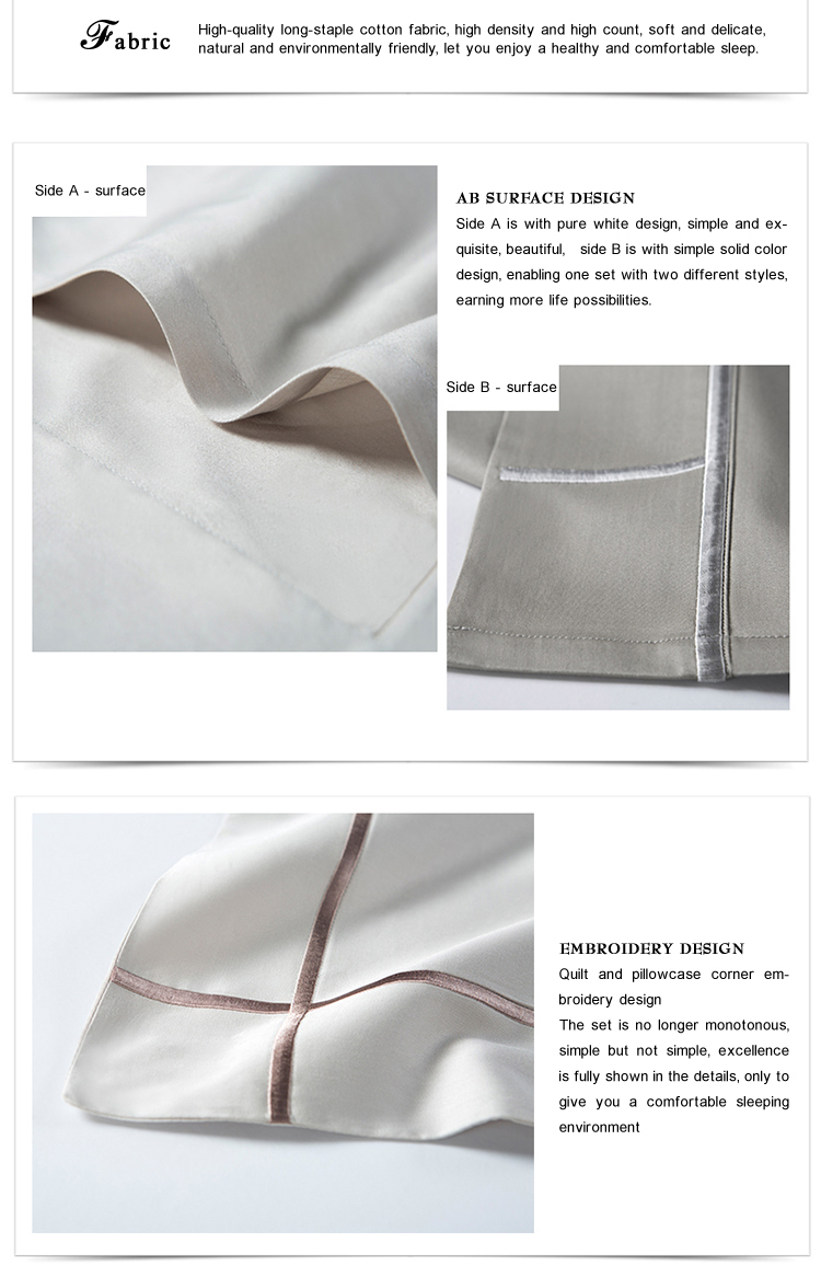 100% Cotton 4PCS Luxury Sheet Sets