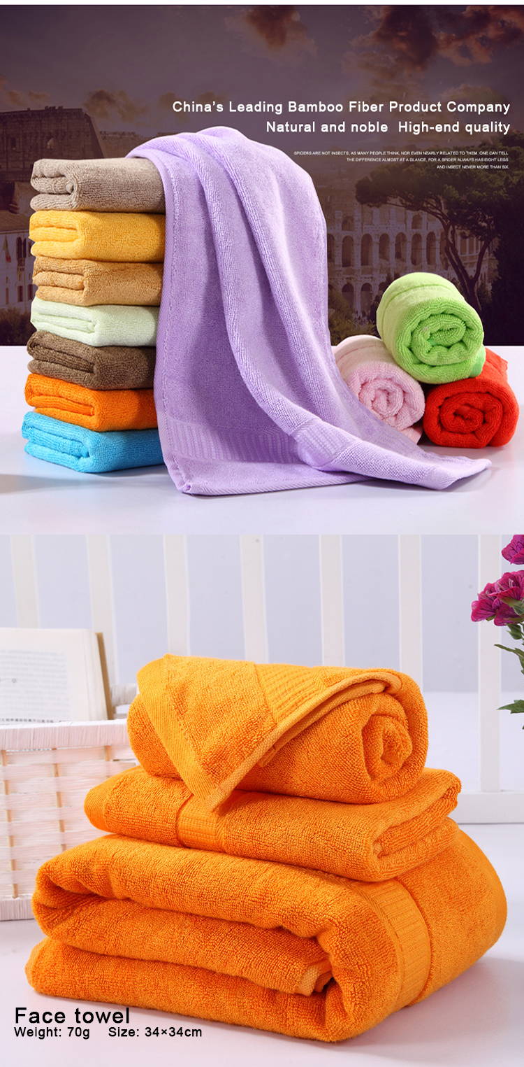 Yarn Dyed Adult Orange Bath Towels