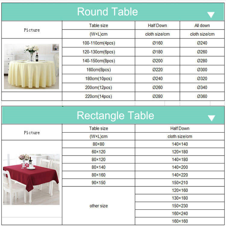 Round Damask Table Cloth