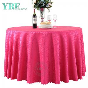 Jacquard Round Wedding Damask Tablecloth