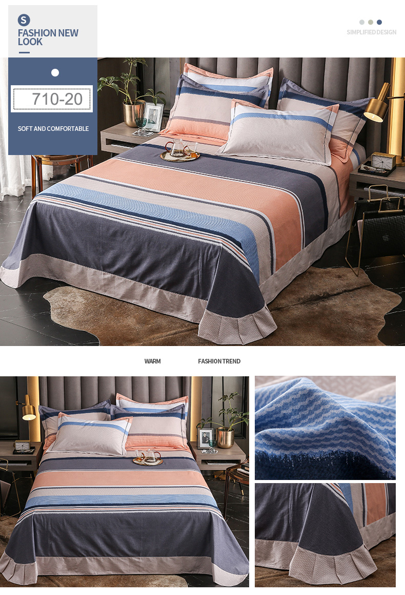 Bed Sheet Set Full Plaid