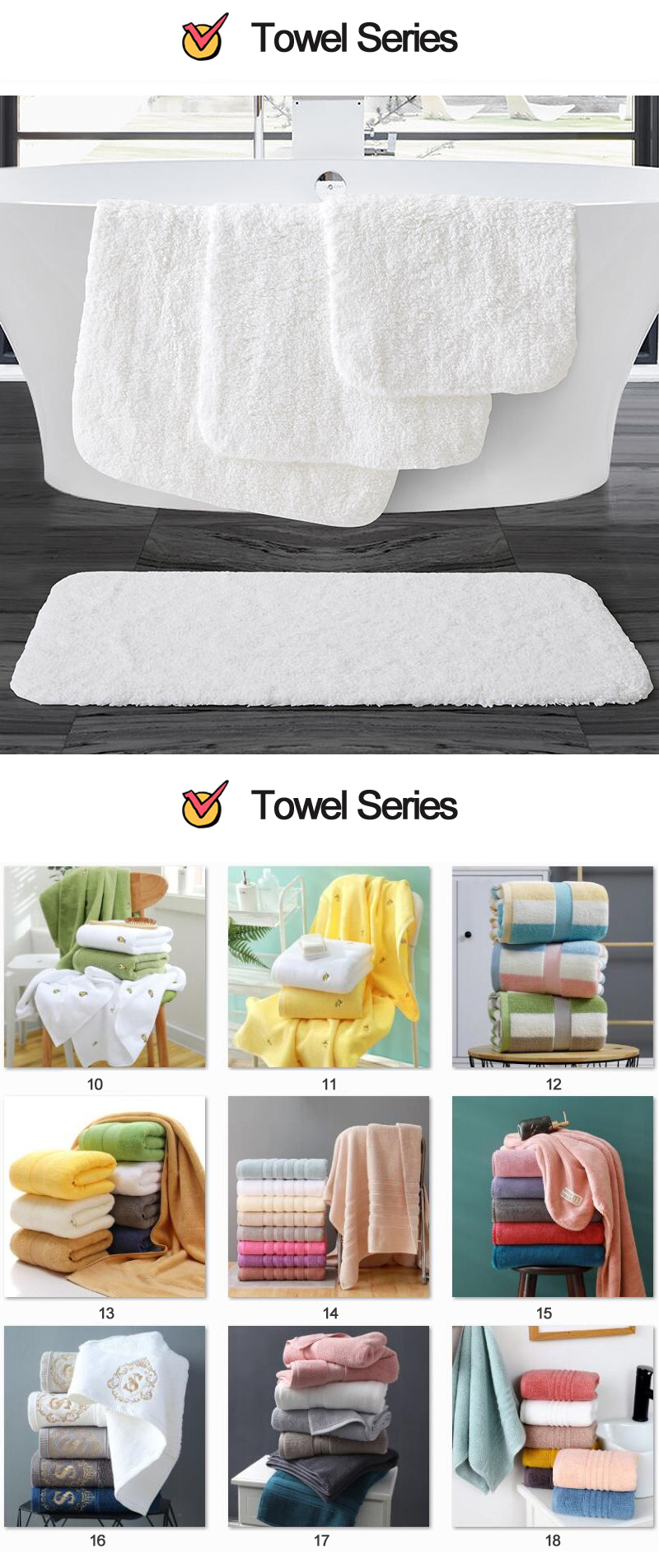 Gift Bath Logo Towel Cotton Hotel Towel