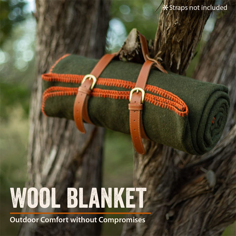 Medical Antibacterial 90% Wool Green Blanket
