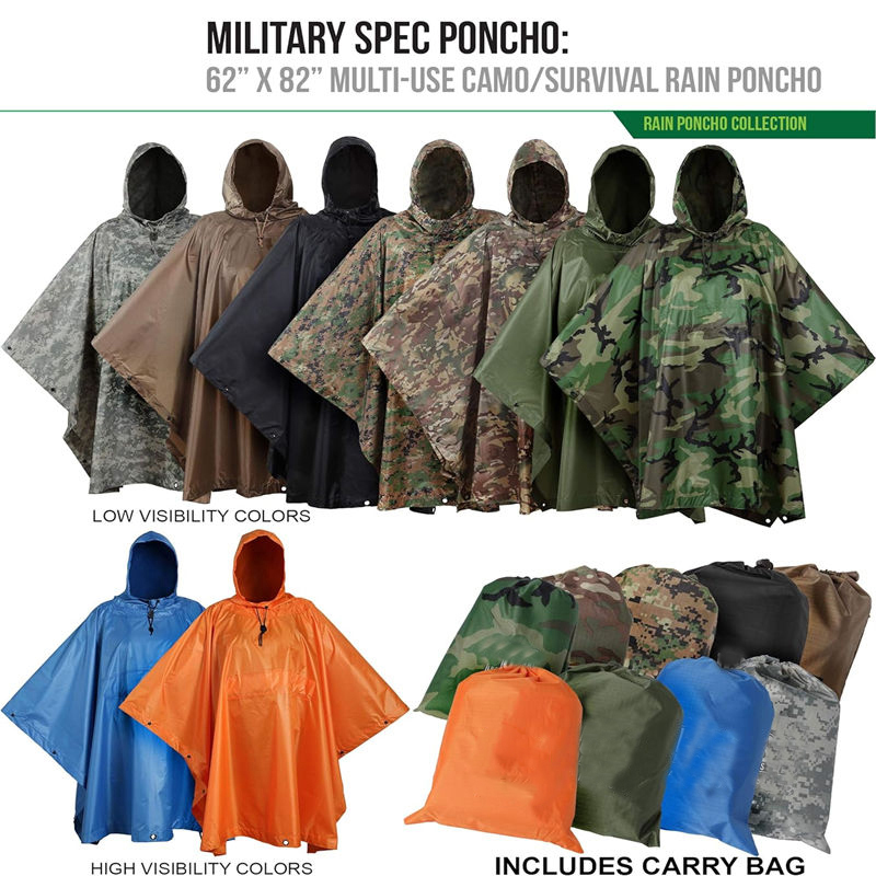 Rain poncho liner for survival