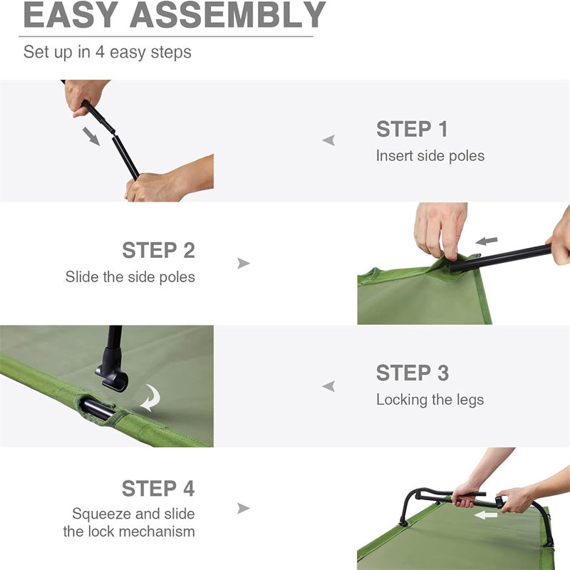 Disaster relief foldable bed
