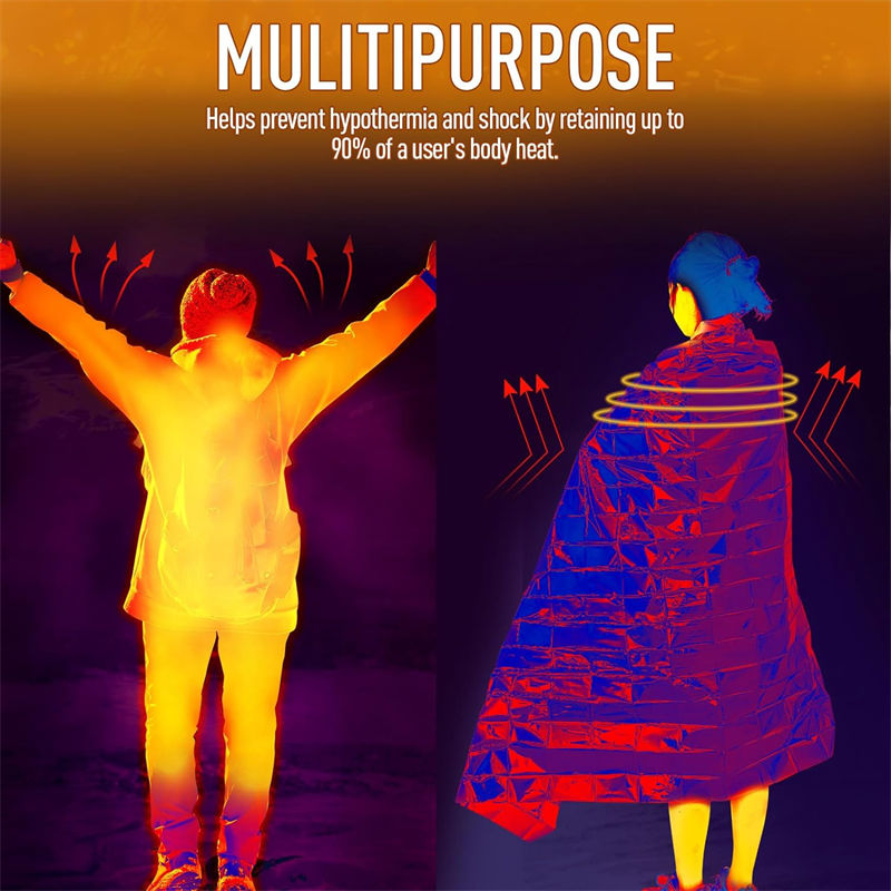 PET aluminized film Foil blanket Emergency Product PET aluminized film Foil blanket Emergency Product