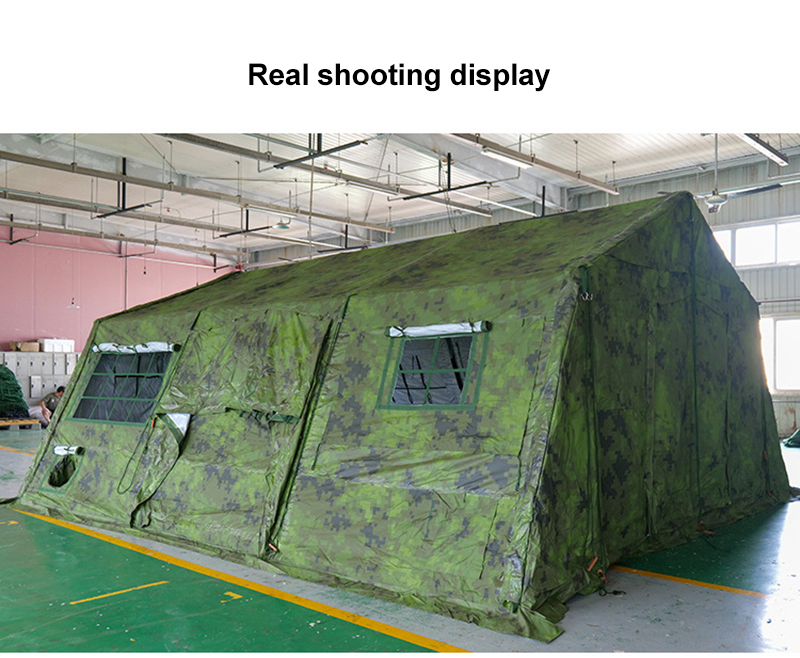 Camouflage tent suitable for winter rescue