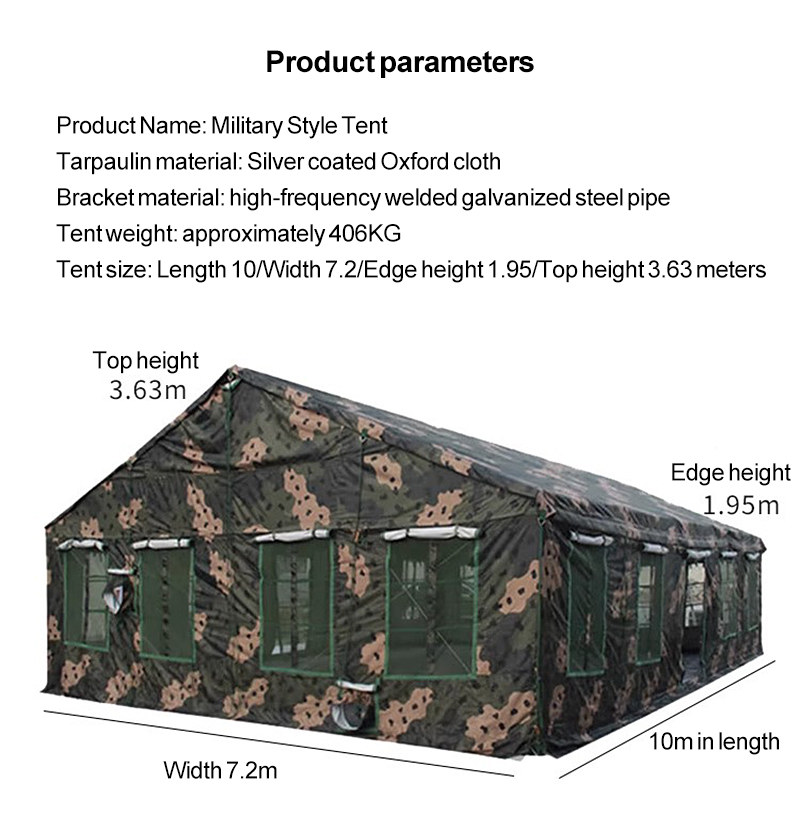 Tent items for earthquake resistance use