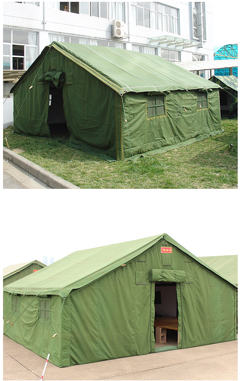 Durable Green fireproof tent