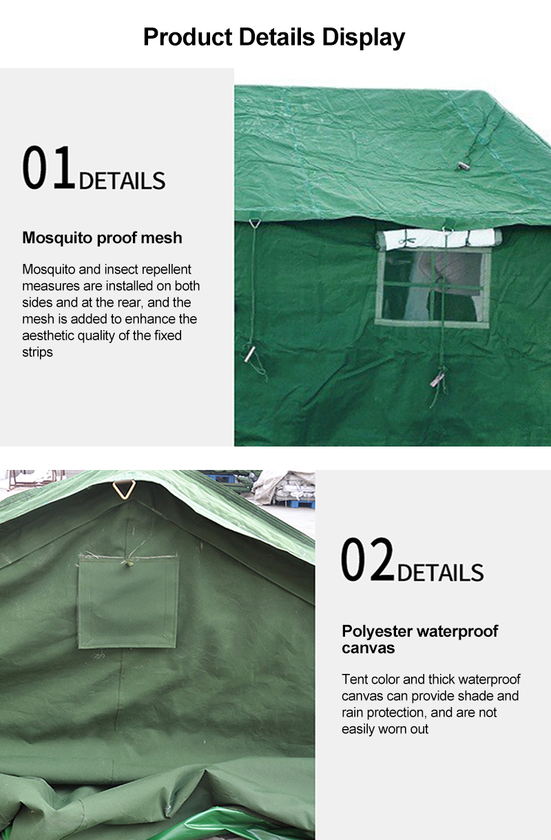 High-quality Green fireproof tent materials