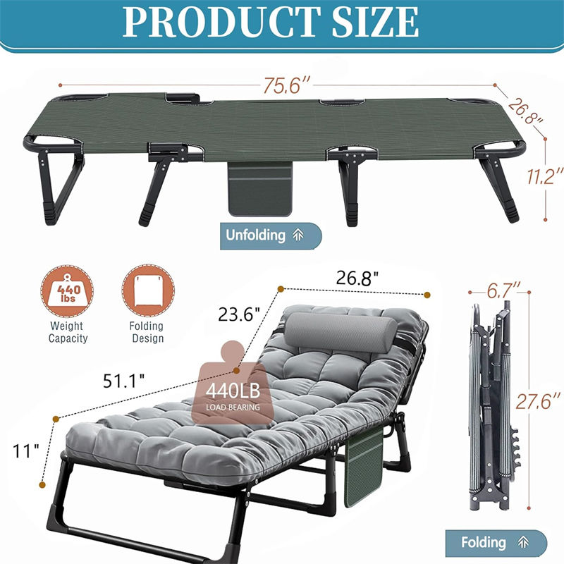 Portable disaster relief foldable bed