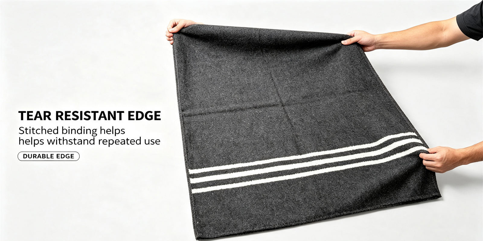 YRF Textile product view supporting the recycled-material relief blanket selection article for buyer comparison and procurement planning by overseas institutional teams for the compare a candidate specification option in two dimensions section.