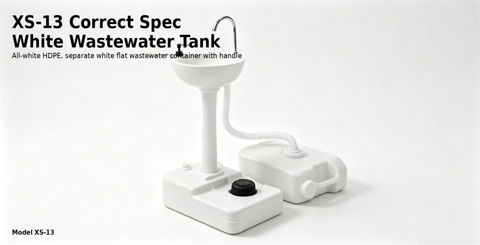 Complete portable hand wash station with fresh and wastewater tanks for bulk procurement review