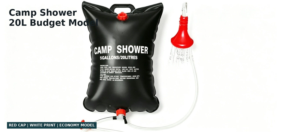 Budget 20 L emergency shower bag model with hose for procurement review and emergency hygiene allocation