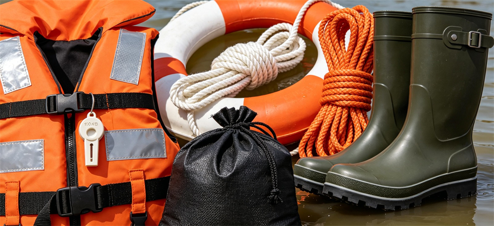 Flood Relief Products showing product kit overview for disaster camp allocation and field operation readiness