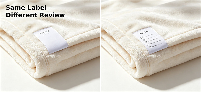 Extreme cold relief blanket label review for tested temperature rating and buyer document verification