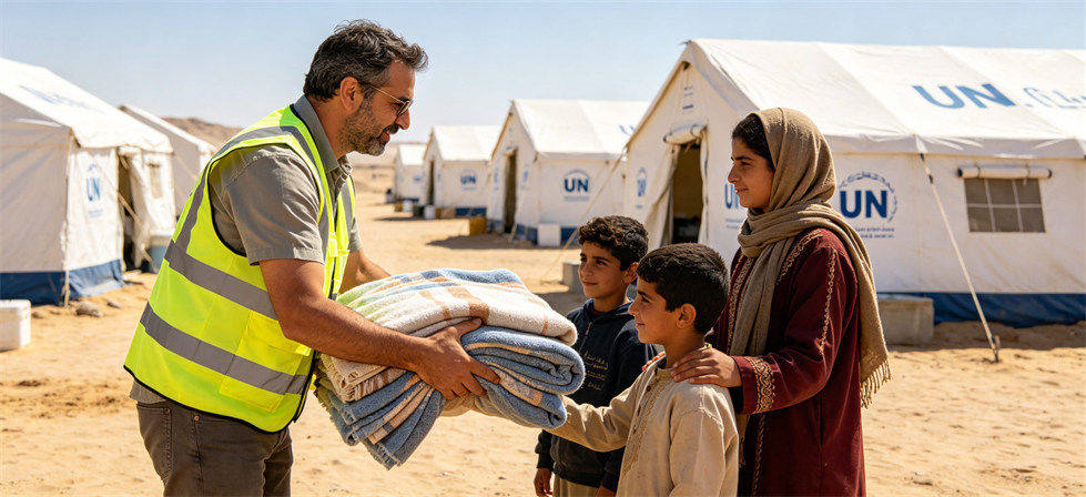 Relief blanket camp distribution context for avoiding friendly-factory assumptions in supplier review