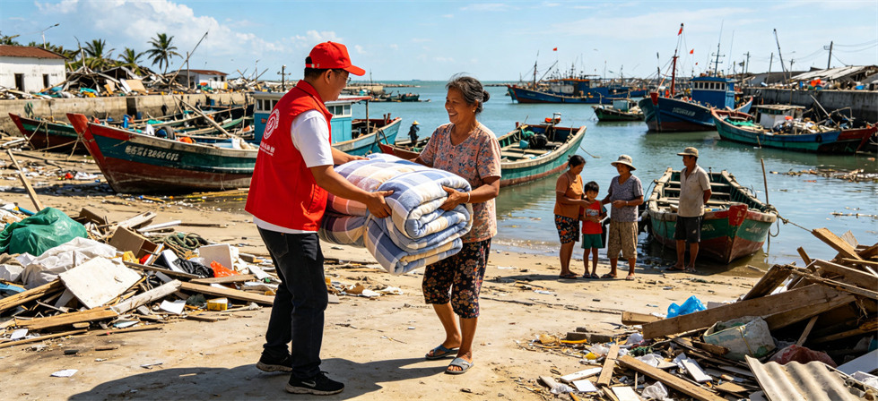 Bulk relief blanket coastal delivery scene for buyer questions on supplier handoff and destination needs