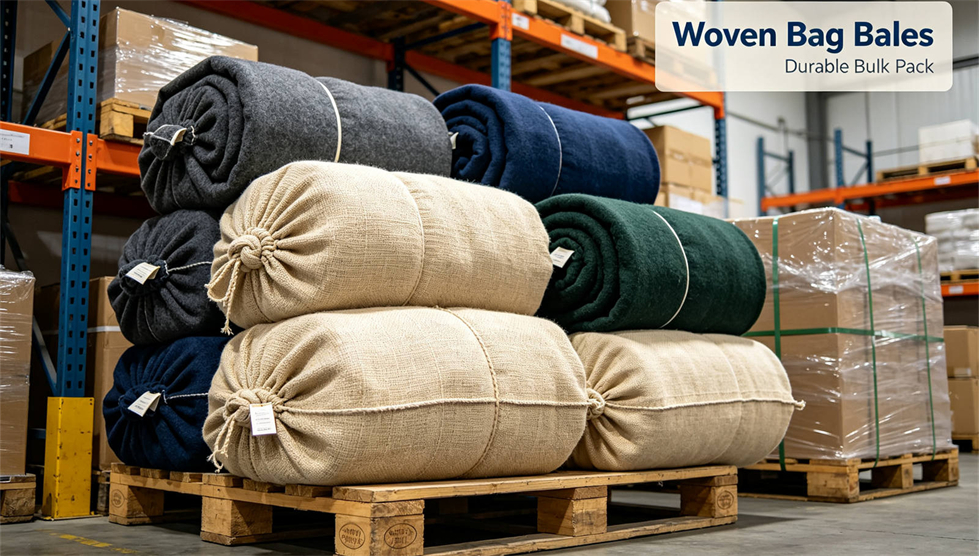 Emergency blanket packing presentation showing solid color brown package for institutional procurement review