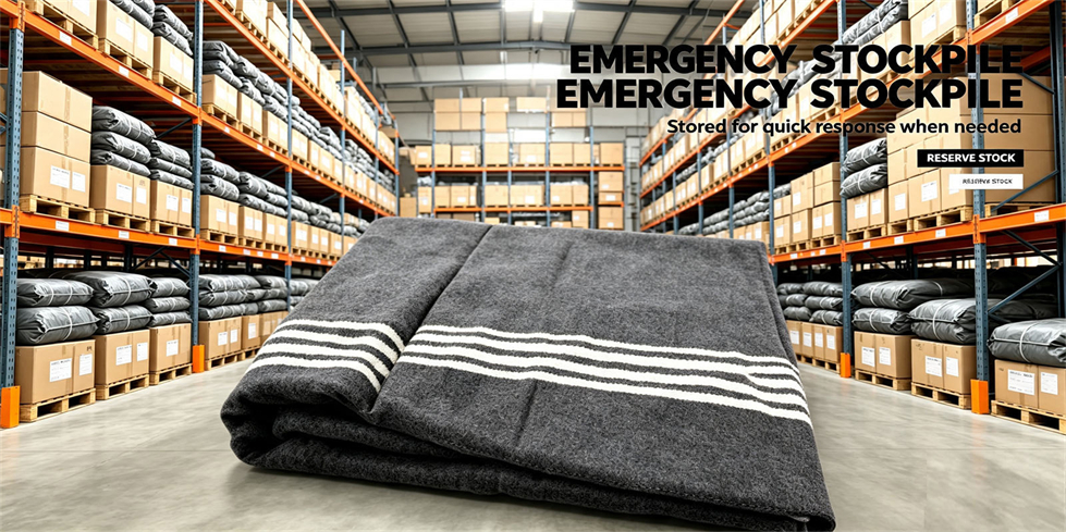 Emergency blanket field-use scene showing recycled fiber beige scene for institutional procurement review Emergency blanket field-use scene showing recycled fiber beige scene for institutional procurement review