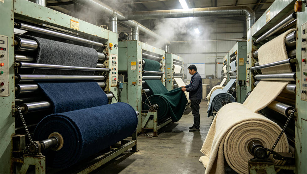 Emergency blanket product detail showing solid color brown process for institutional procurement review