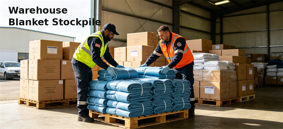 Warehouse blanket stock shown for checking carton assumptions against actual supply