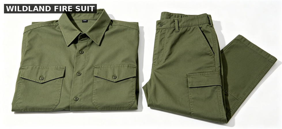 Firefighter gear wildland suit for institutional procurement, inspection and supply planning
