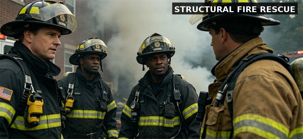 Firefighter gear structure rescue for institutional procurement, inspection and supply planning