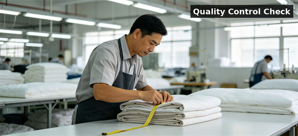 Quality control measuring bedding for institutional procurement, inspection and supply planning