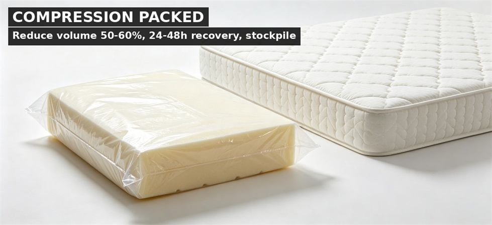 Disaster relief mattresses compression for institutional procurement, inspection and supply planning