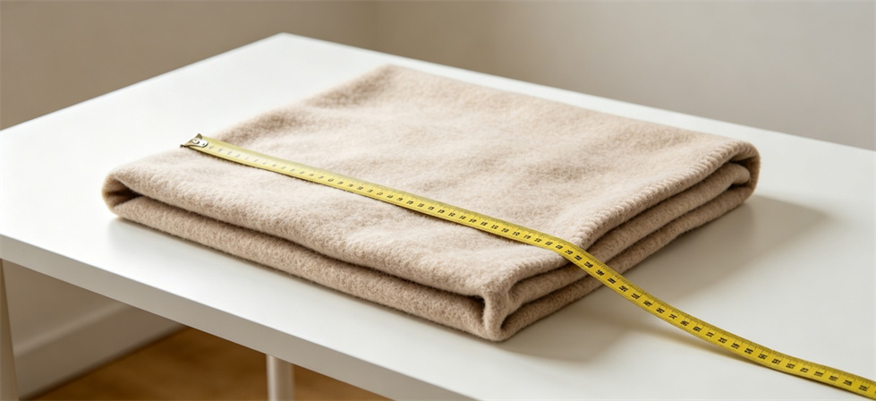 Blanket measuring tape for institutional blanket procurement, inspection and supply planning