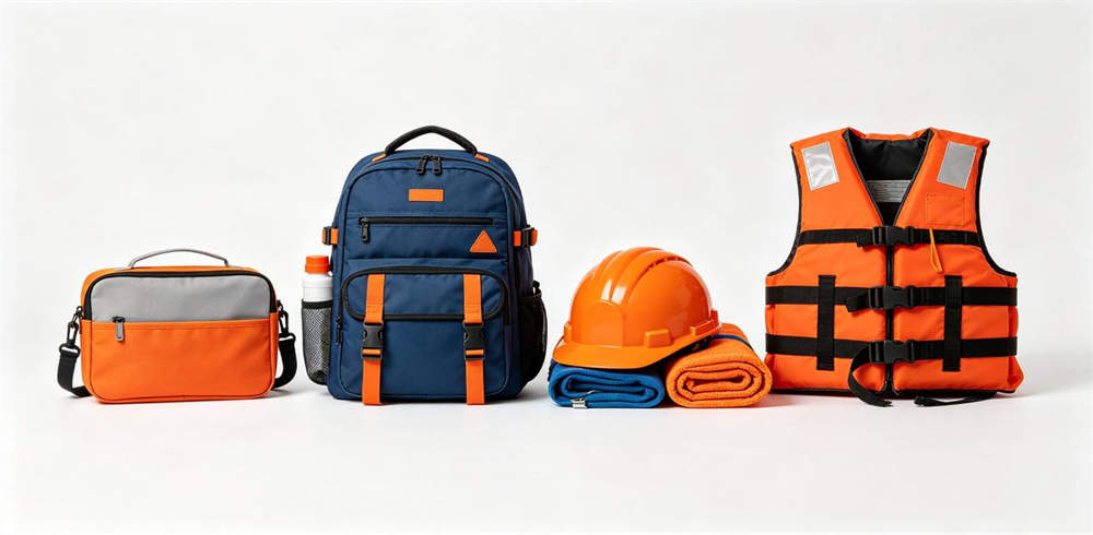 Four types of household and personal emergency kits side by side comparison