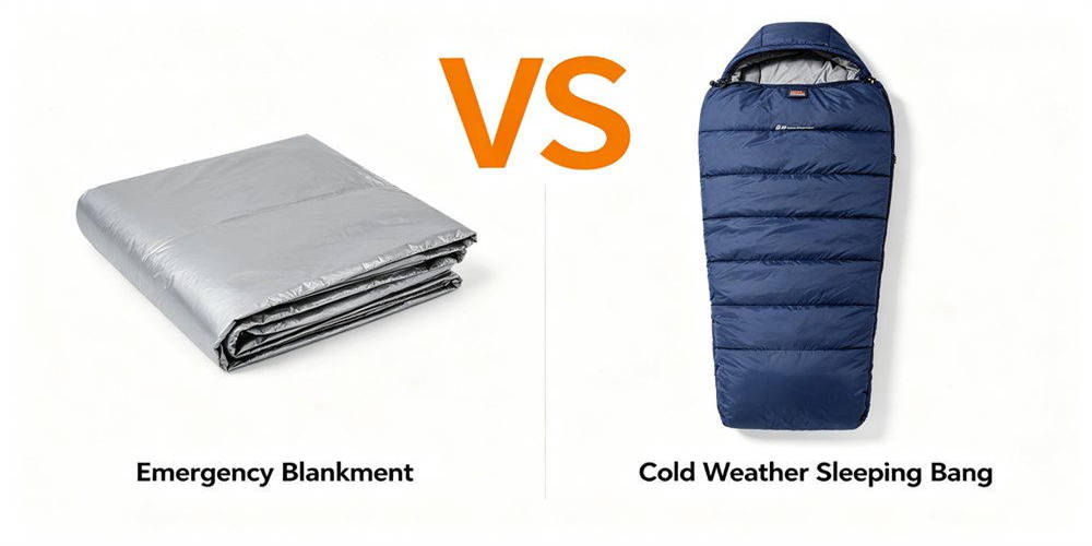 Comparison of emergency blankets vs cold weather sleeping bags for disaster relief procurement Comparison of emergency blankets vs cold weather sleeping bags for disaster relief procurement