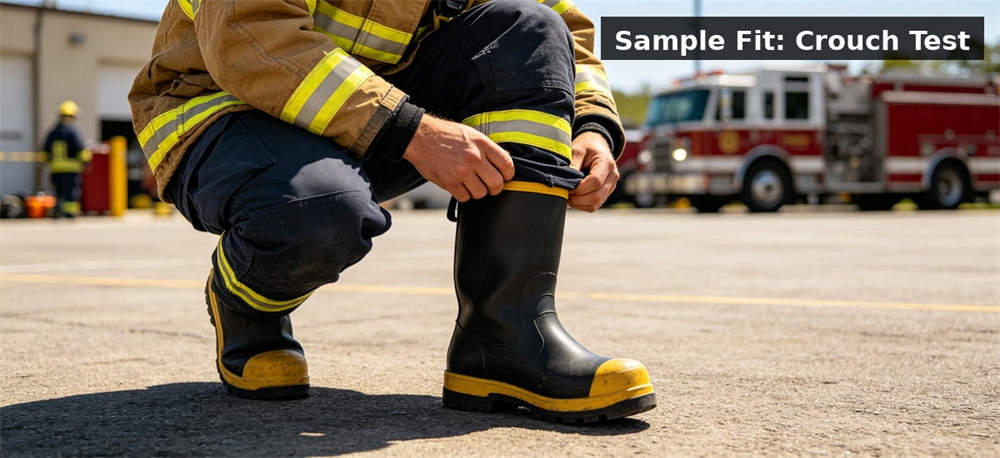 Sample fit walking test for institutional procurement, inspection and supply planning