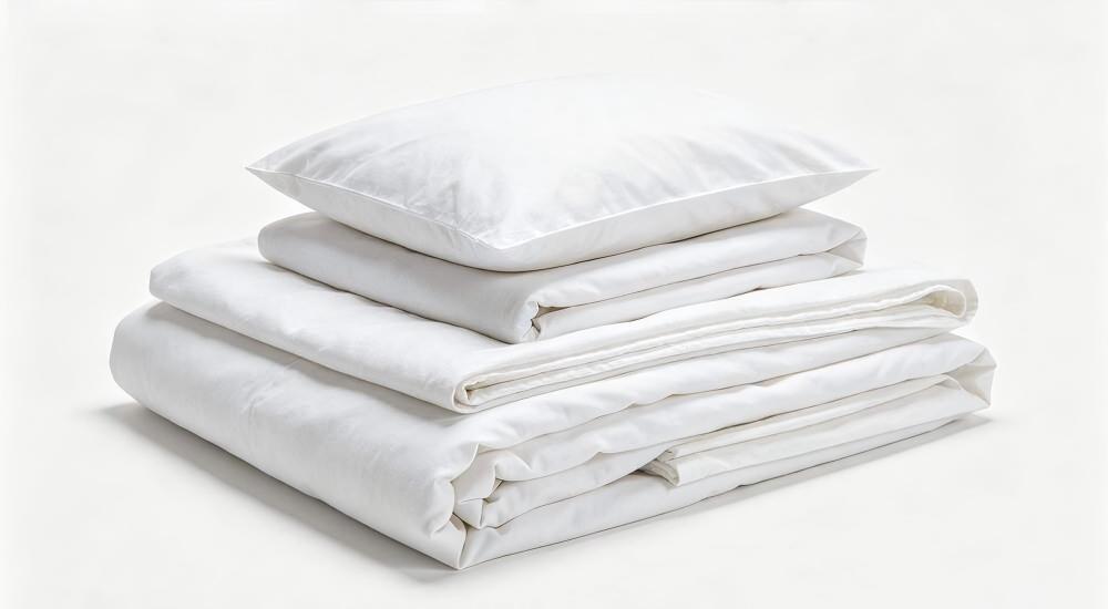 Emergency relief bedding set in blue for temporary shelter deployment Emergency relief bedding set in blue for temporary shelter deployment