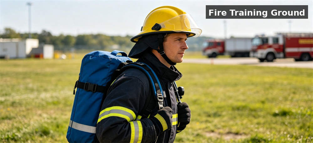 Firefighter backpack training for institutional procurement, inspection and supply planning
