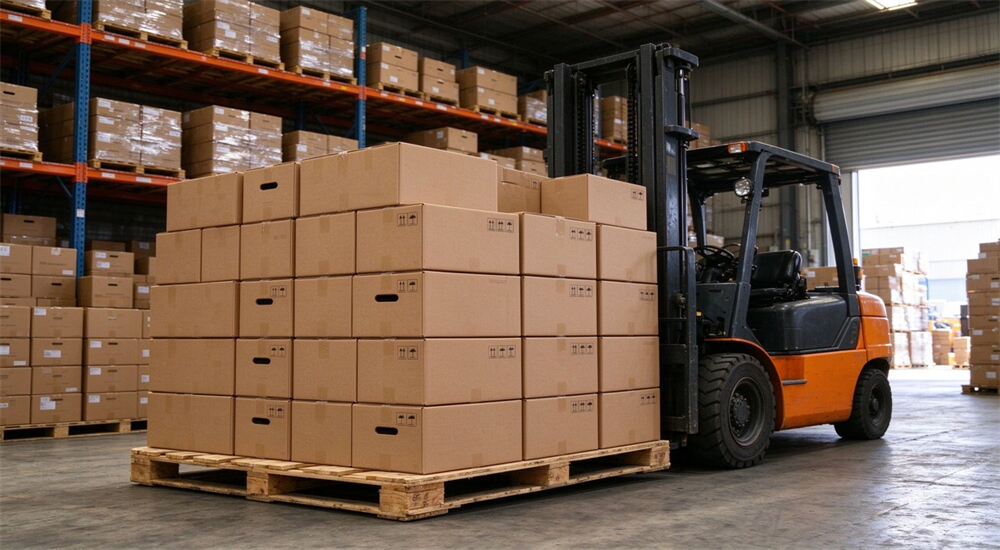 Wholesale flood rescue boots pallet loaded cartons stacked in warehouse ready for export shipment Wholesale flood rescue boots pallet loaded cartons stacked in warehouse ready for export shipment