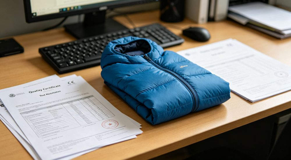 Wide angle outdoor scene with blue sky and green grass - two people of different heights trying on sleeping bag size comparison, bulk sleeping bag sizing guide, natural daylight photography