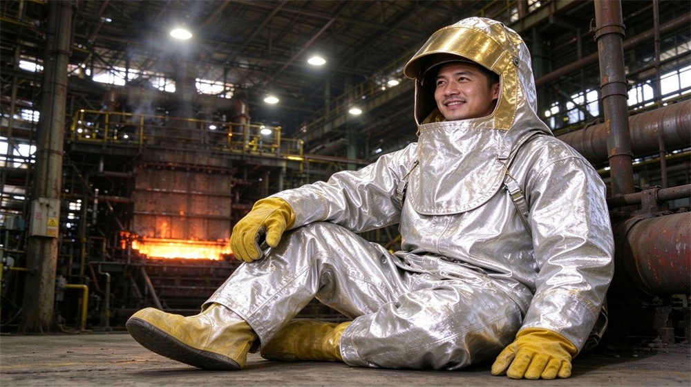 aluminized heat suit accessories hood gloves boots professional grade certified standard high quality durable reliable industrial safety equipment for bulk wholesale supply from China factory direct aluminized heat suit accessories hood gloves boots professional grade certified standard high quality durable reliable industrial safety equipment for bulk wholesale supply from China factory direct