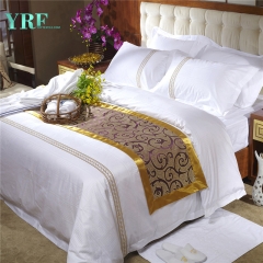 penghibur putih jacquard ditetapkan penuh