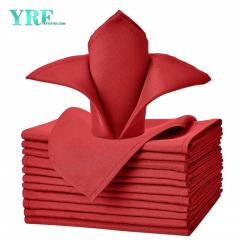 Kain Napkin Kapas Merah Tulen 20x20 Inci