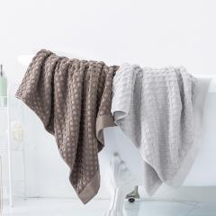 Tuala Viscose Stripe 100%kapas tersuai tuala mandi hotel mewah Cool Grey