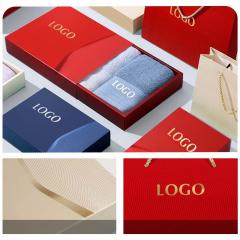 Tuala Kotak Boleh Sesuaikan Tuala Muka Kapas Logo