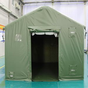 Inflatable tent barracks rapid deployment