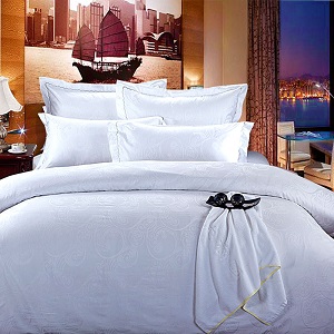 tempat tidur hotel james bordir khusus